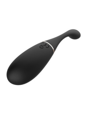 Œuf vibrant télécommandé USB noir avec option commande vocale LOLA-S - WS-NV030